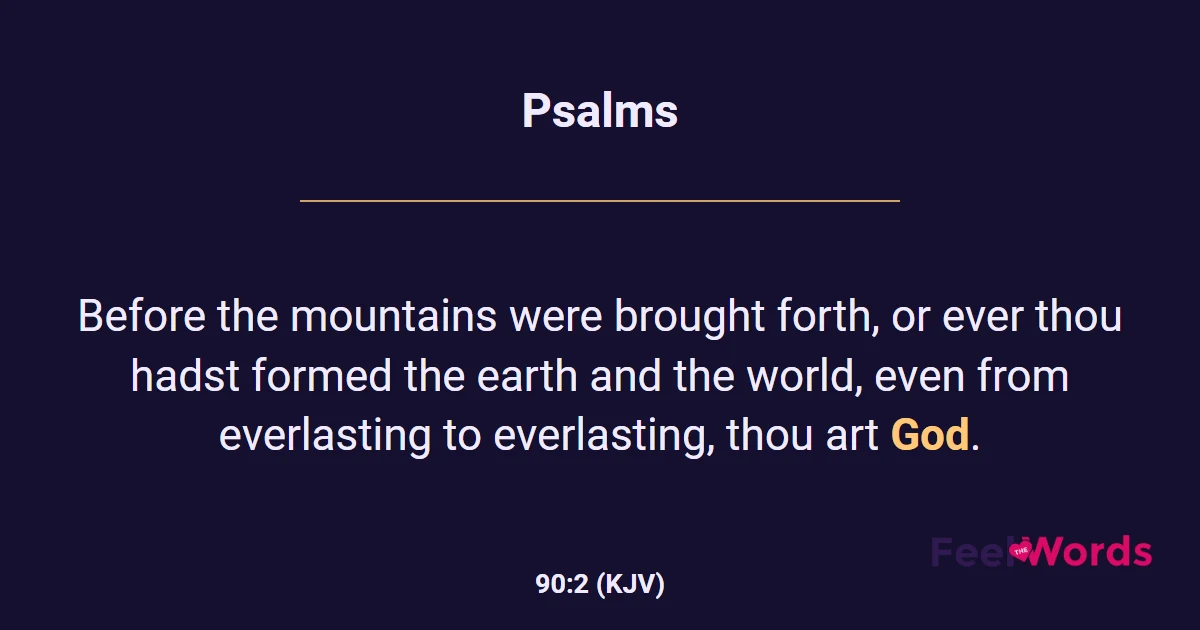 Psalms 90:2