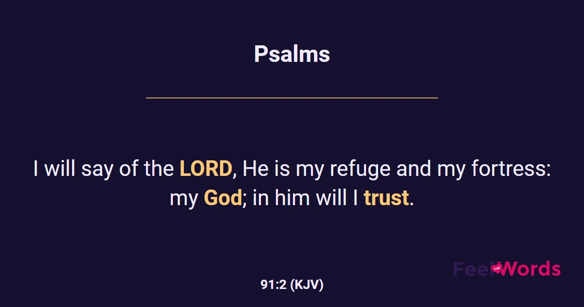 Psalms 91:2