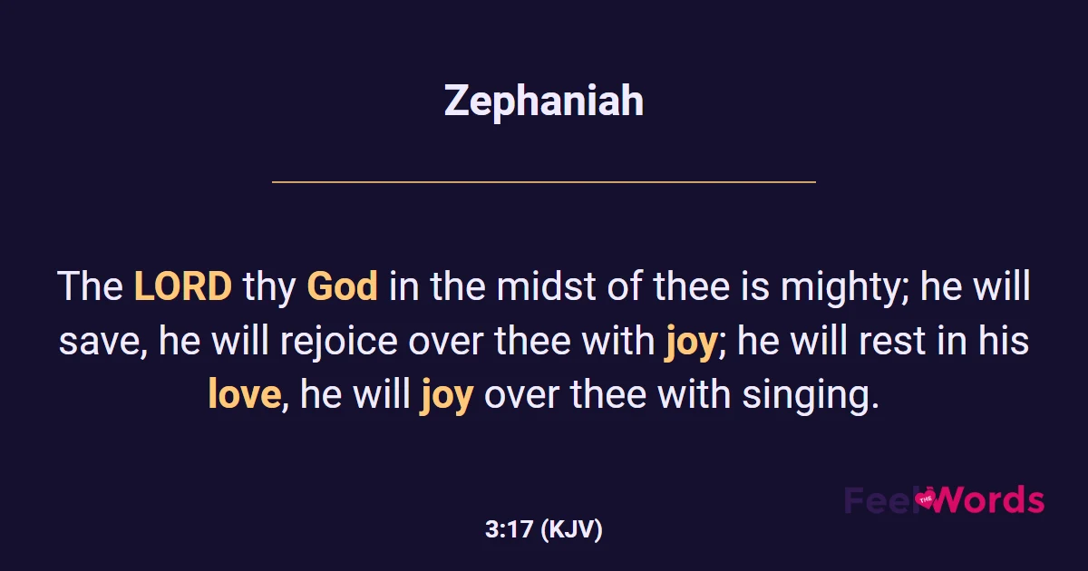 Zephaniah 3:17