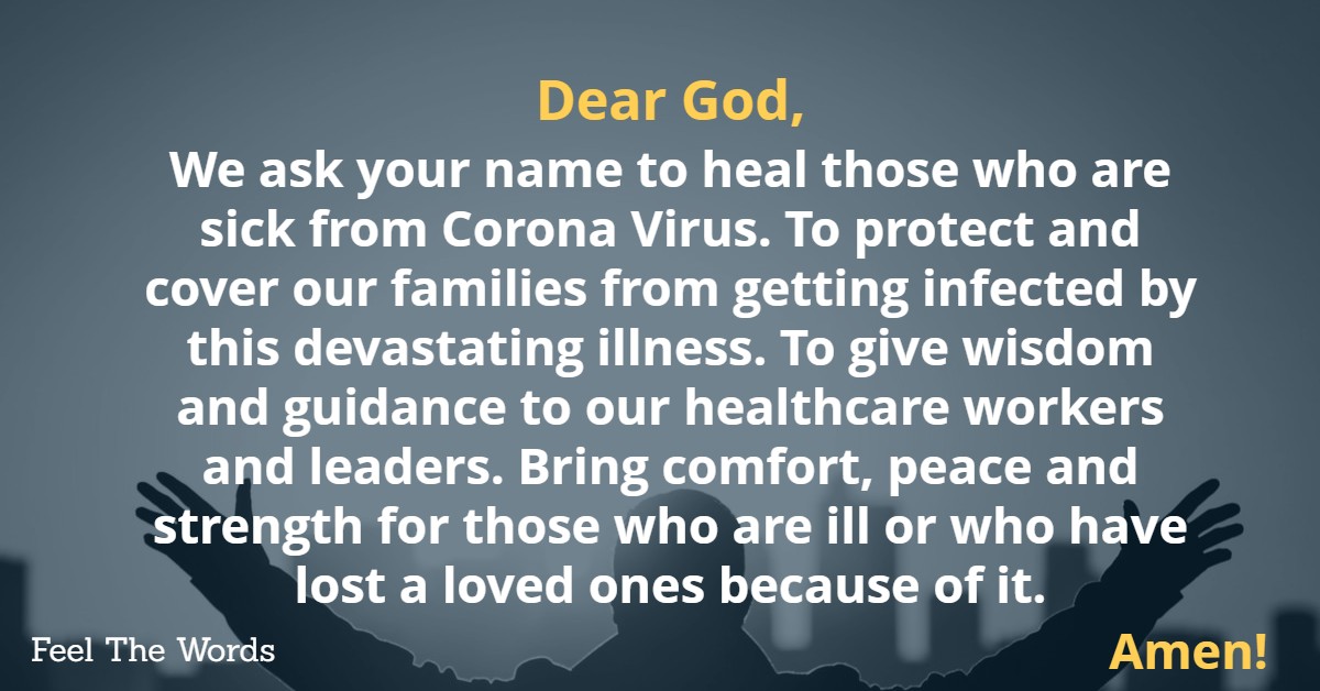Dear God, Please Heal and Protect Us!