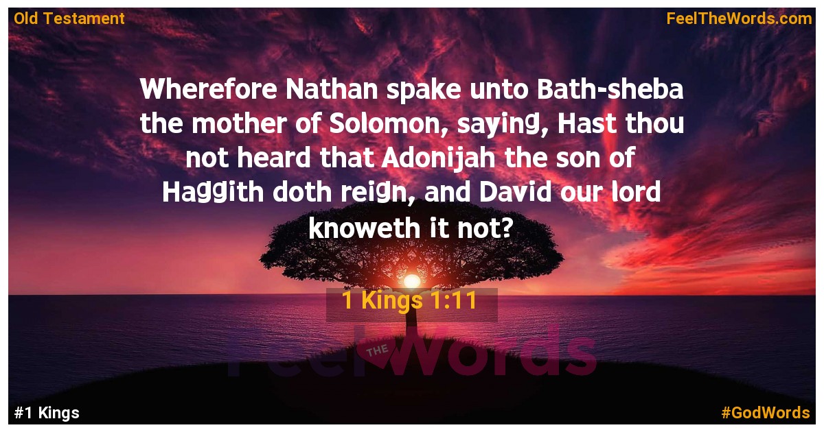 1 Kings 1:11