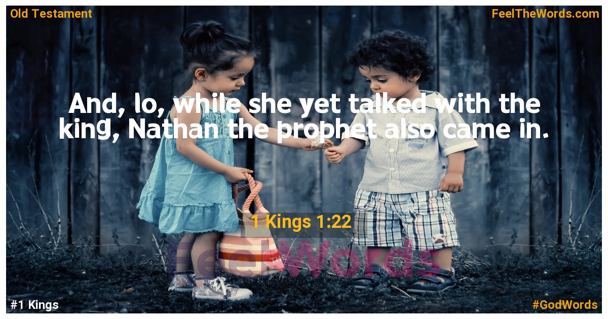 1 Kings 1:22