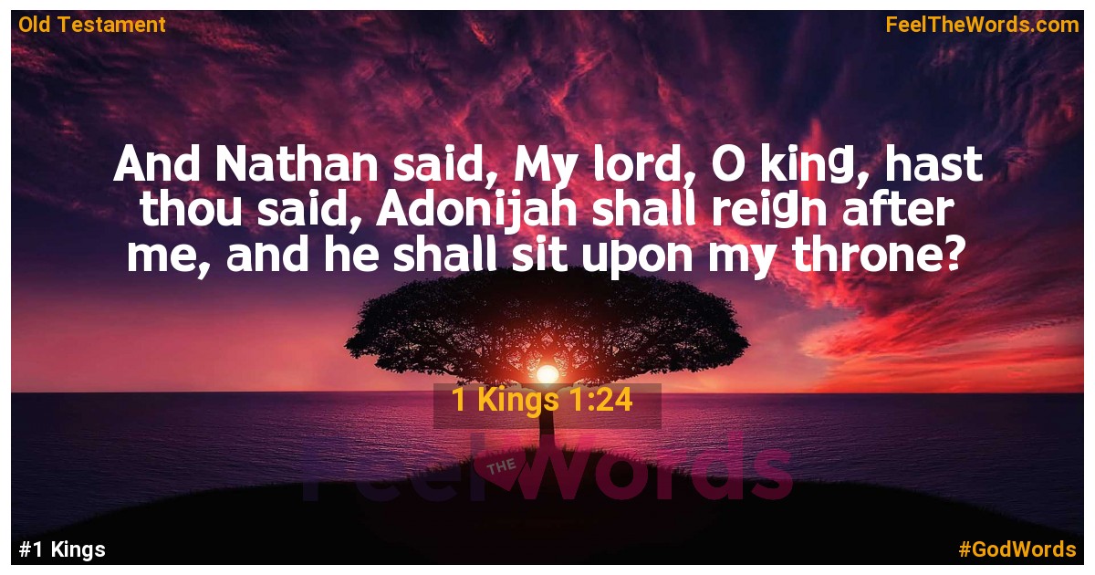 1 Kings 1:24