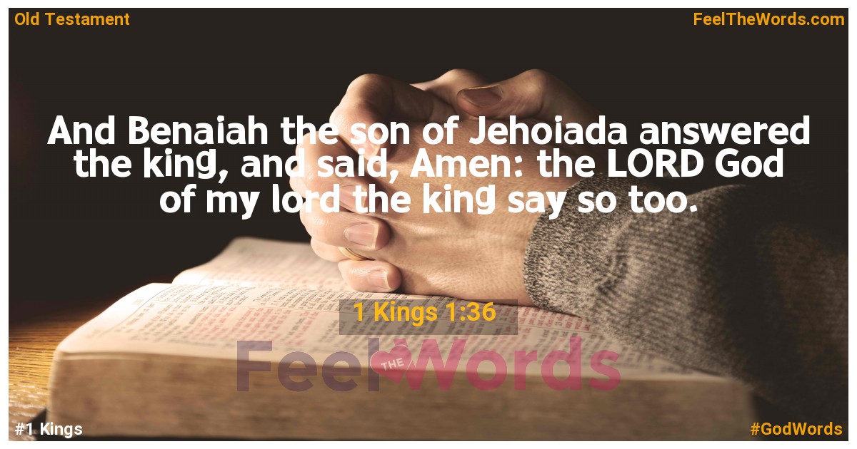 1 Kings 1:36