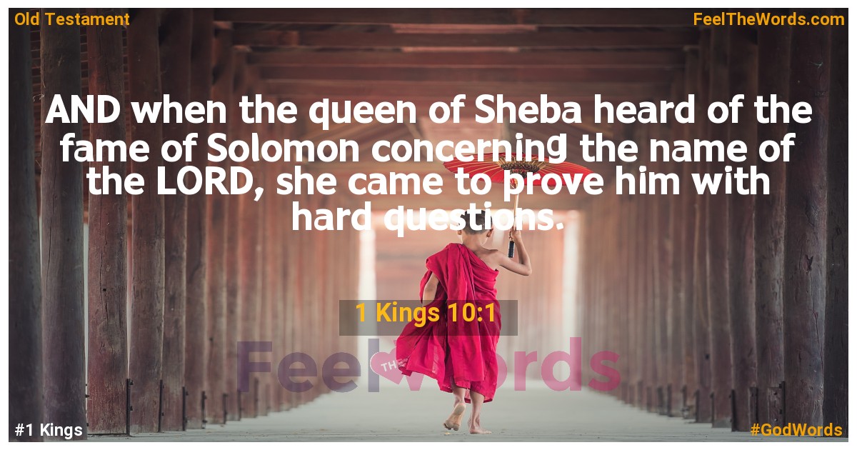 1 Kings 10:1