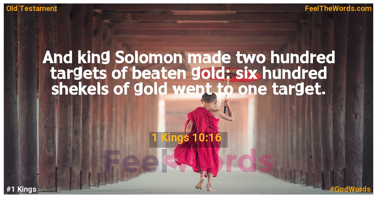 1 Kings 10:16