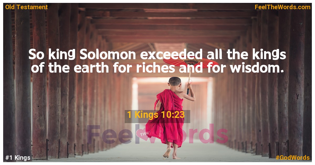 1 Kings 10:23