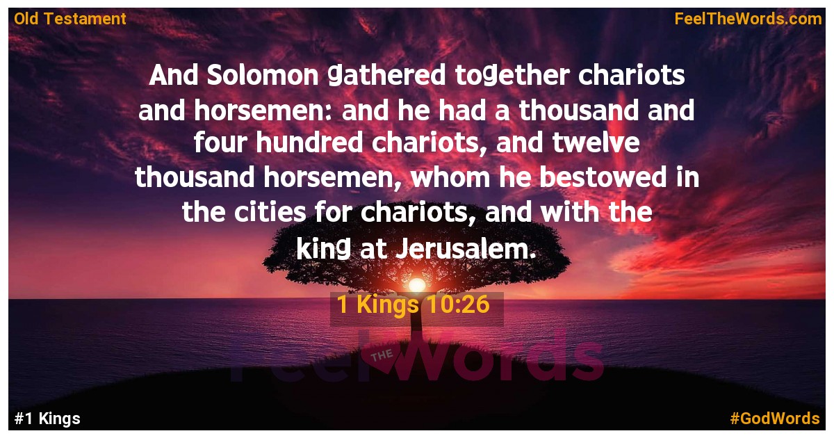 1 Kings 10:26