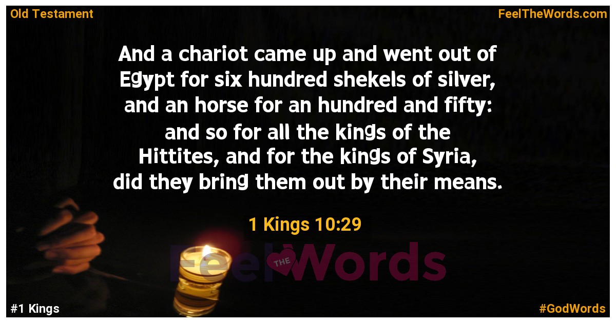 1 Kings 10:29