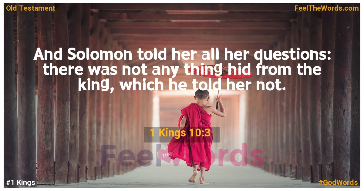 1 Kings 10:3