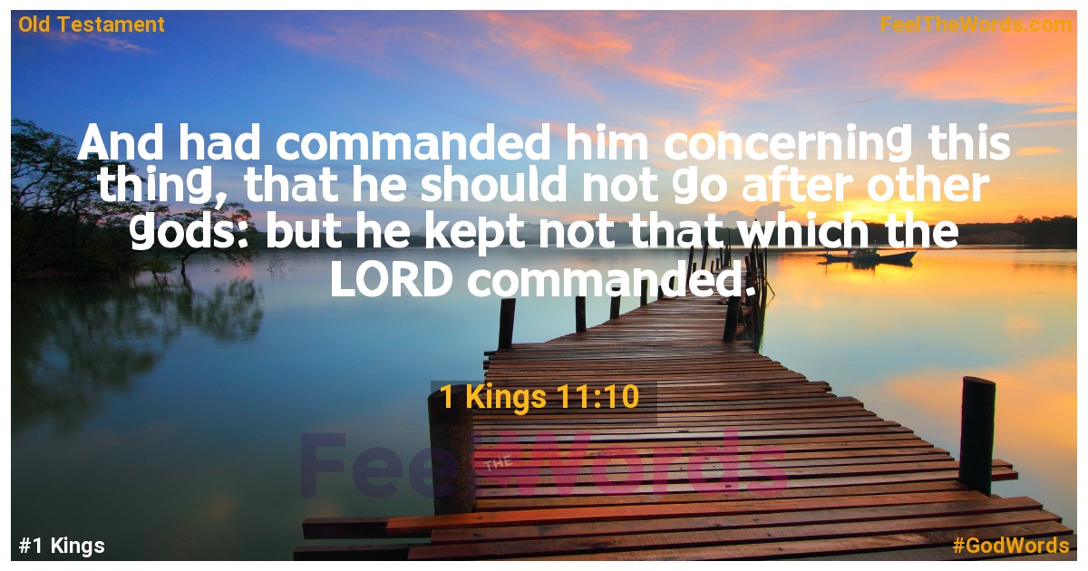 1 Kings 11:10