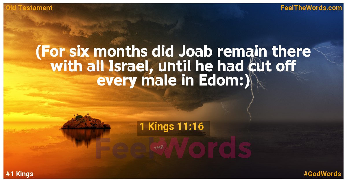 1 Kings 11:16
