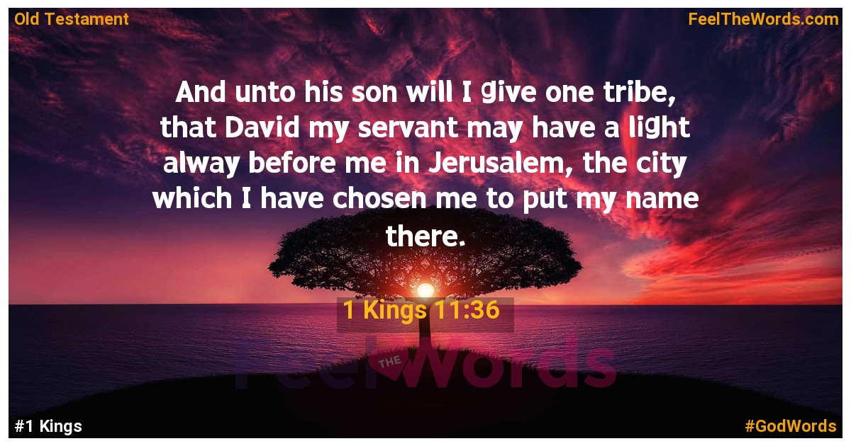 1 Kings 11:36