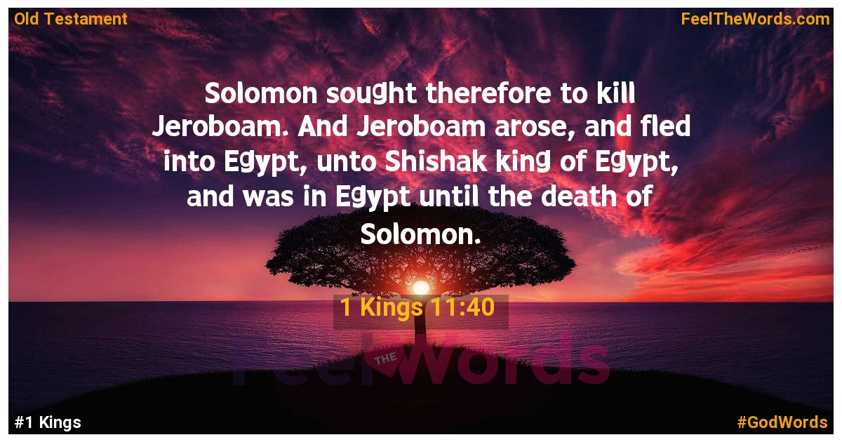 1 Kings 11:40