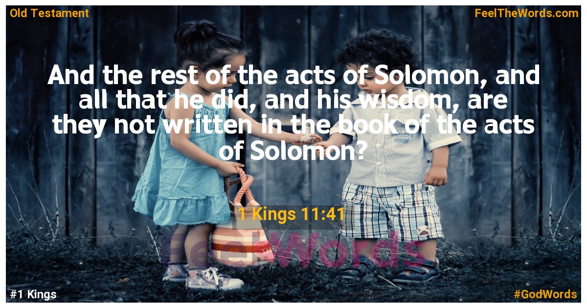 1 Kings 11:41