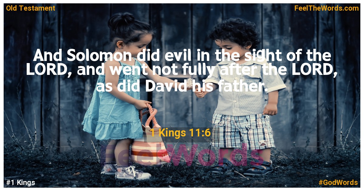 1 Kings 11:6
