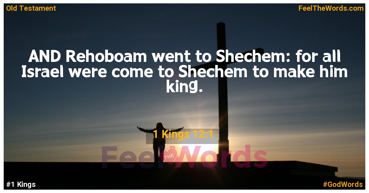 1 Kings 12:1