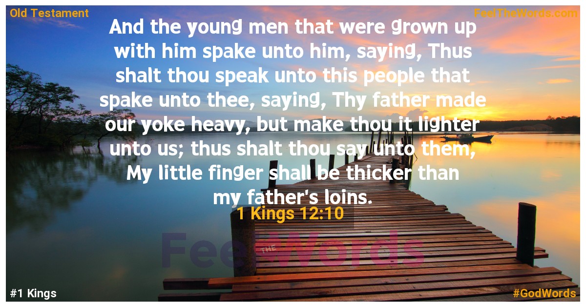 1 Kings 12:10
