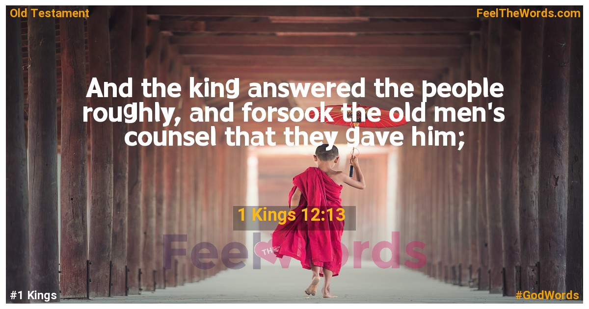 1 Kings 12:13