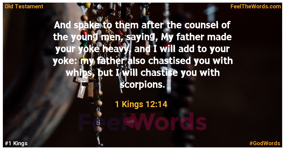 1 Kings 12:14