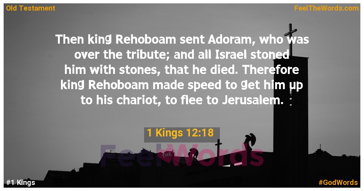1 Kings 12:18