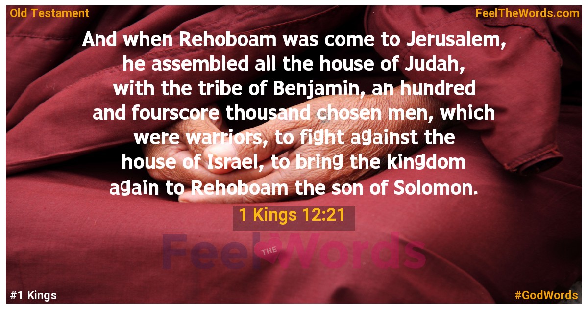 1 Kings 12:21