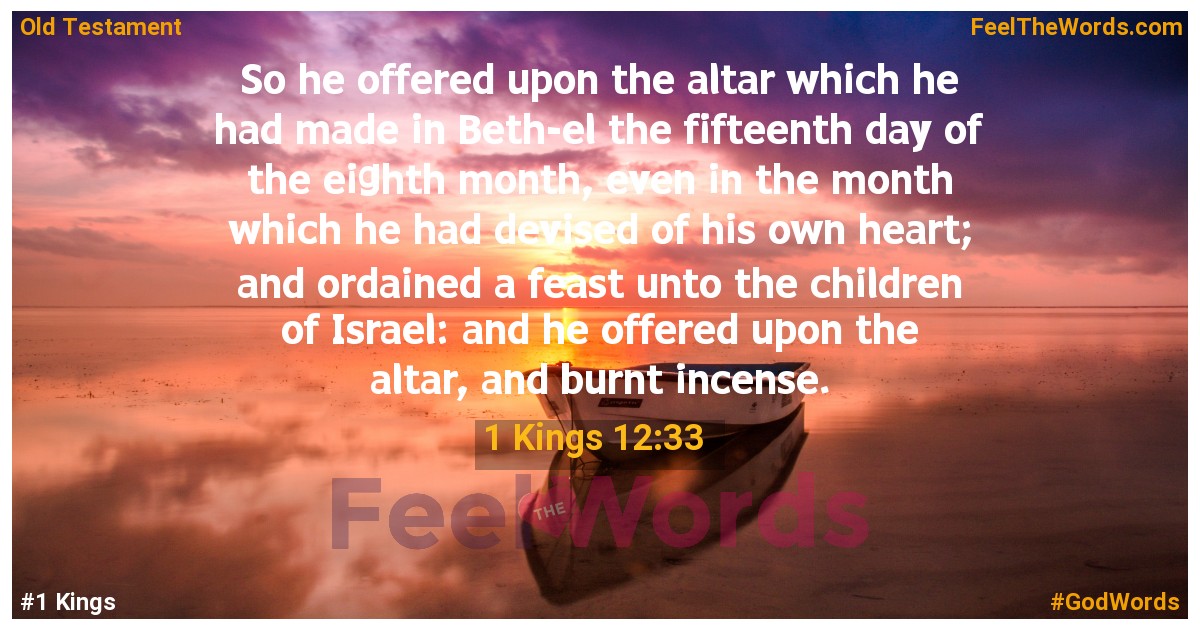 1 Kings 12:33