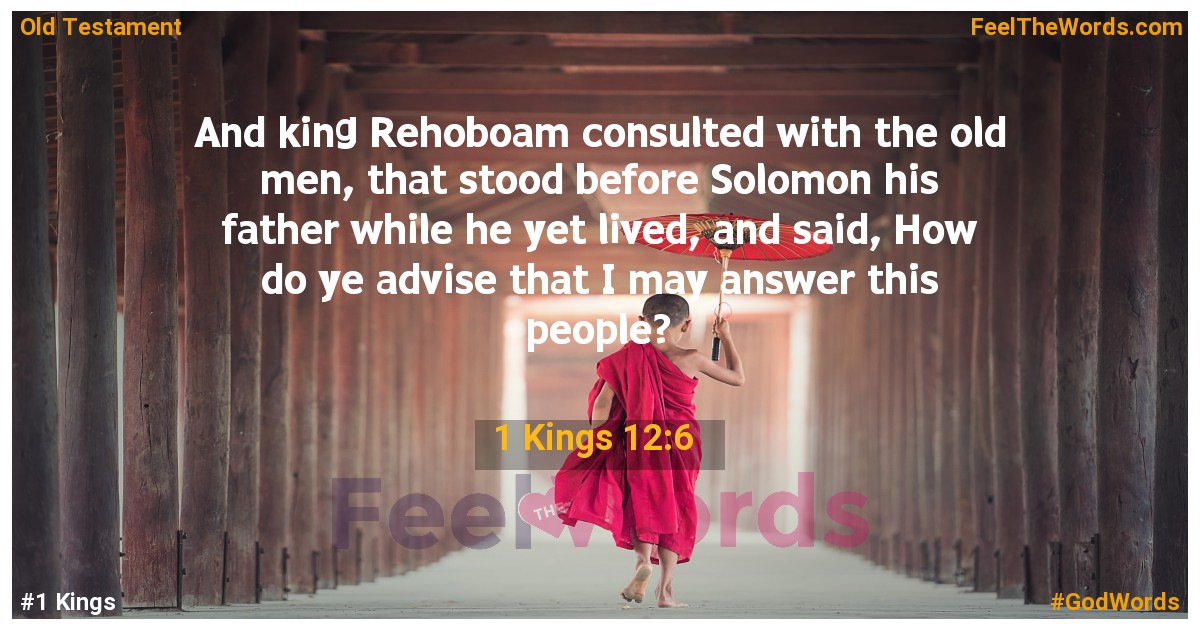 1 Kings 12:6