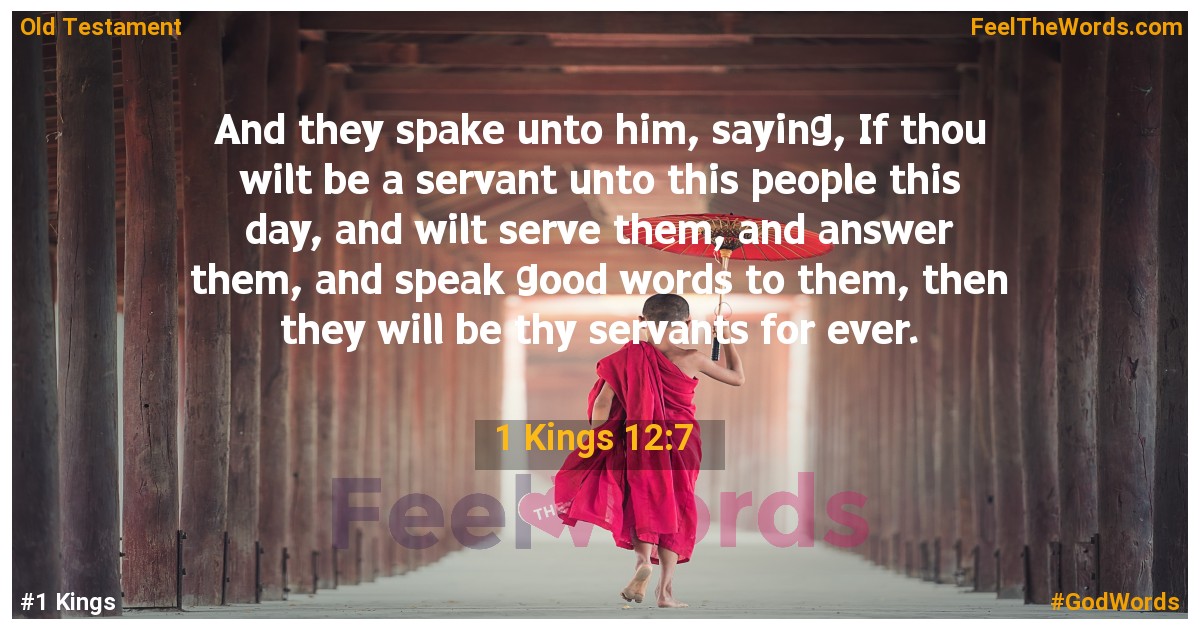 1 Kings 12:7