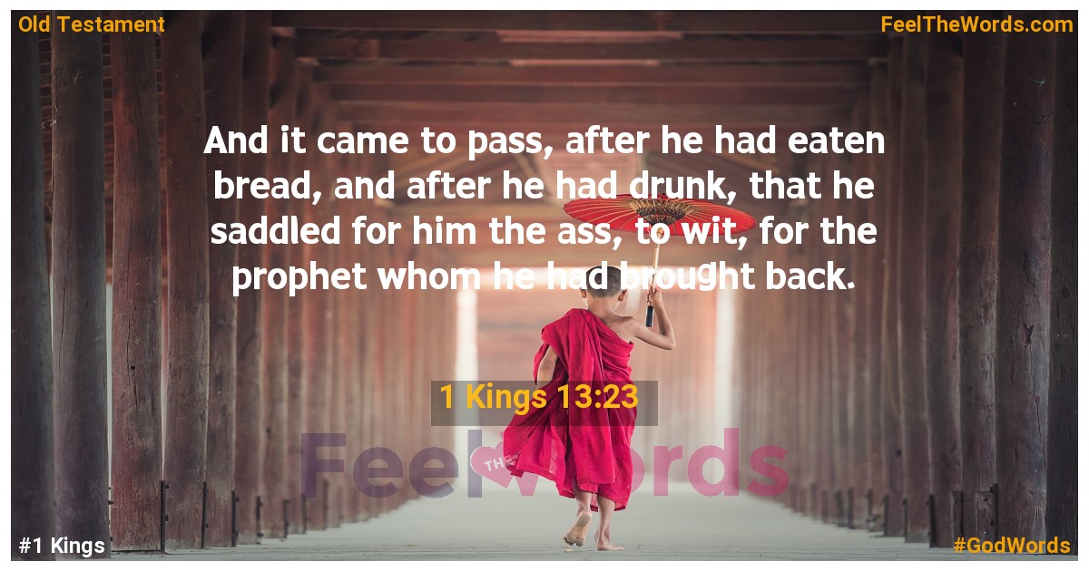 1 Kings 13:23