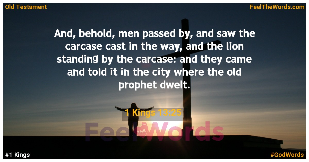 1 Kings 13:25