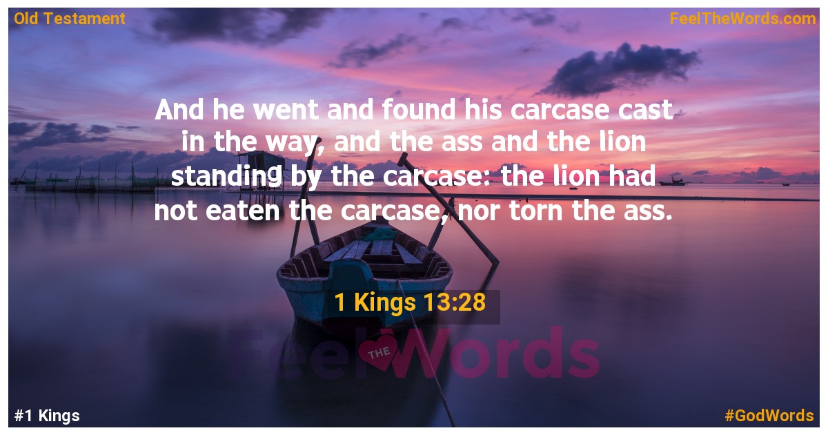 1 Kings 13:28
