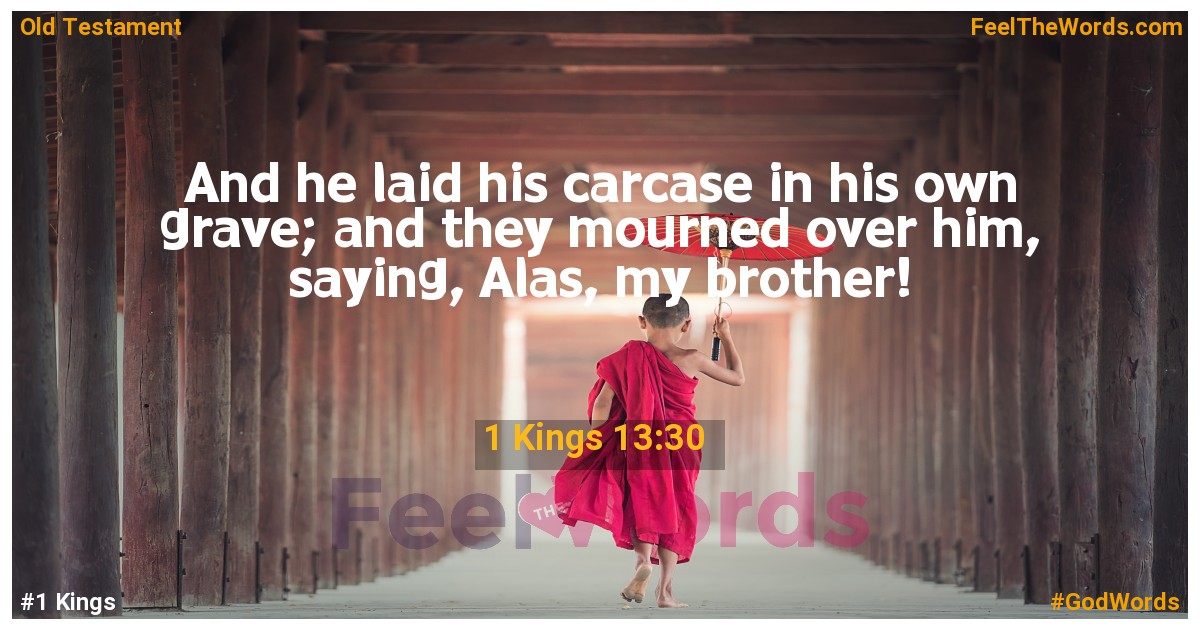 1 Kings 13:30
