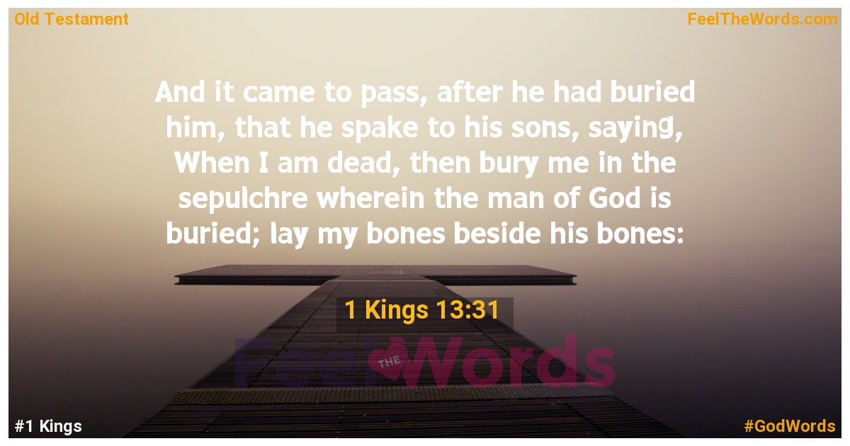 1 Kings 13:31