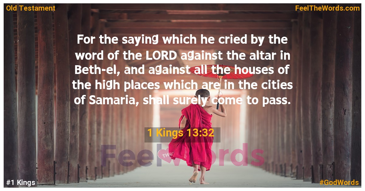 1 Kings 13:32