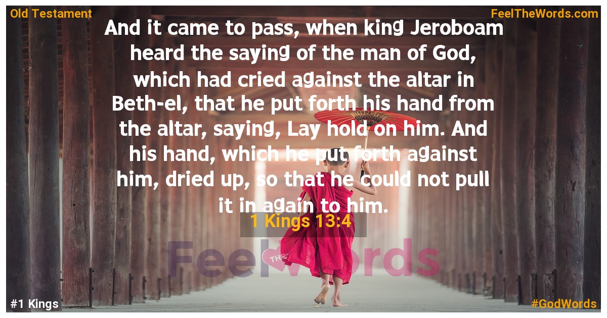 1 Kings 13:4