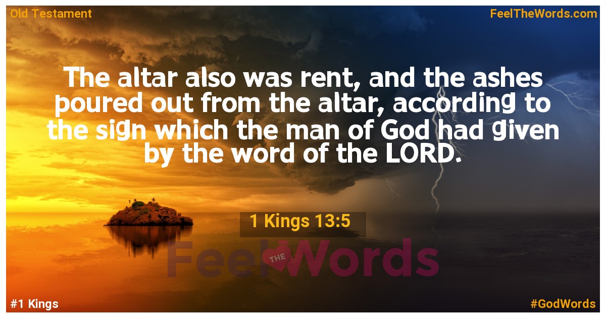 1 Kings 13:5