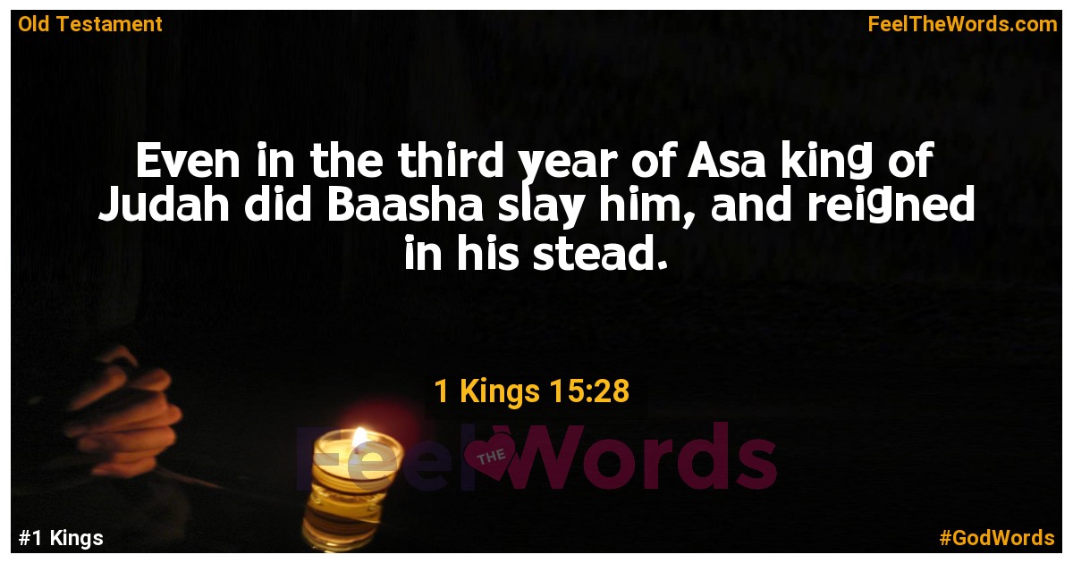 1 Kings 15:28