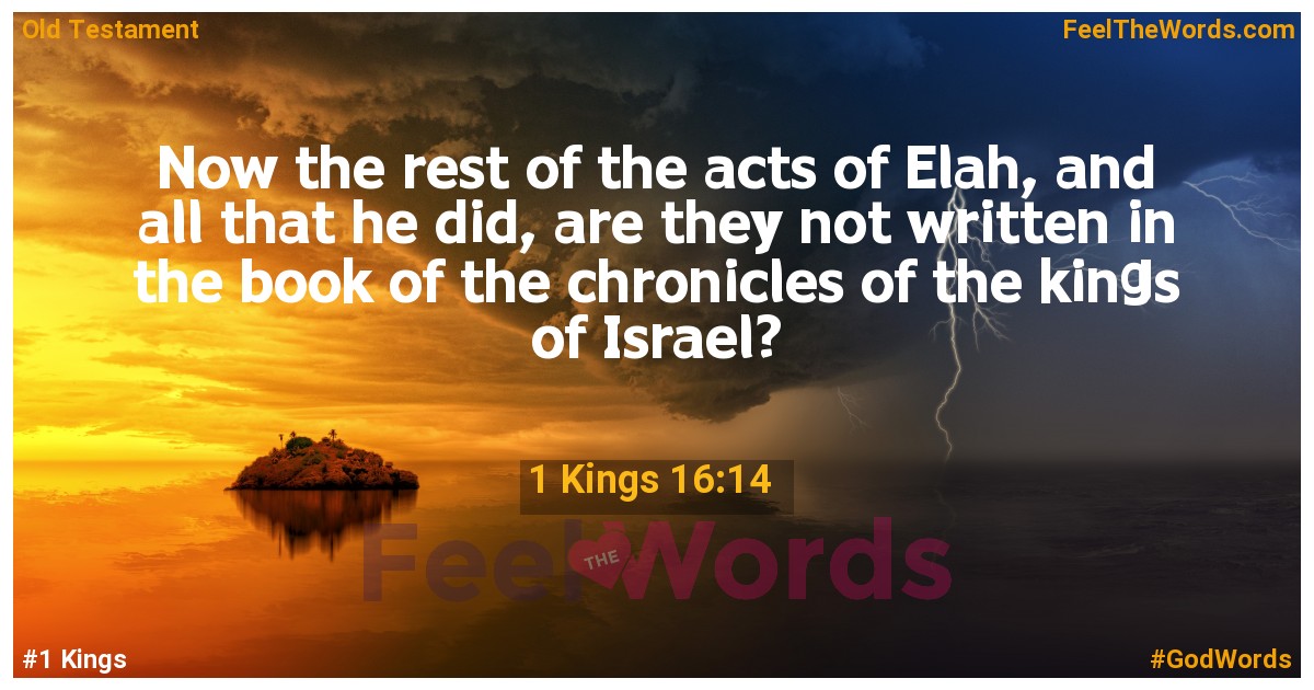 1 Kings 16:14