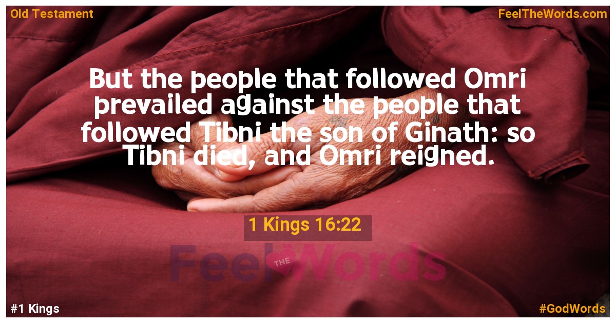 1 Kings 16:22