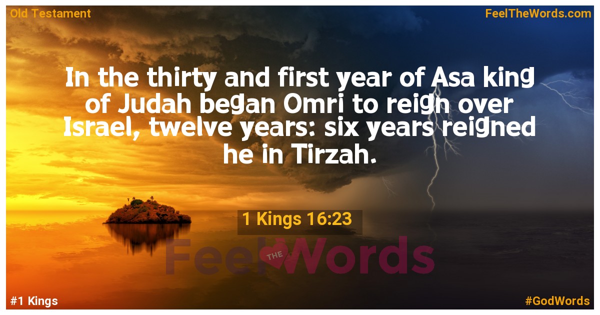 1 Kings 16:23
