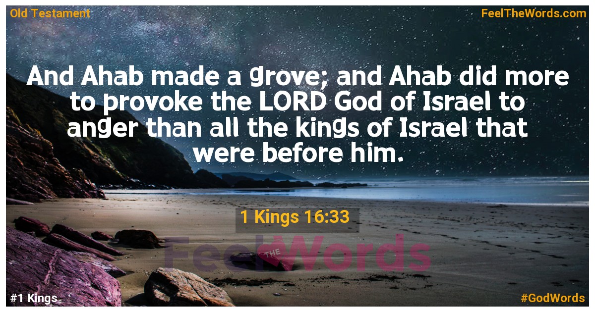 1 Kings 16:33