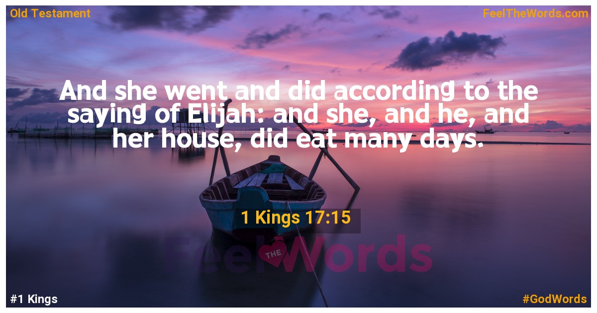 1 Kings 17:15