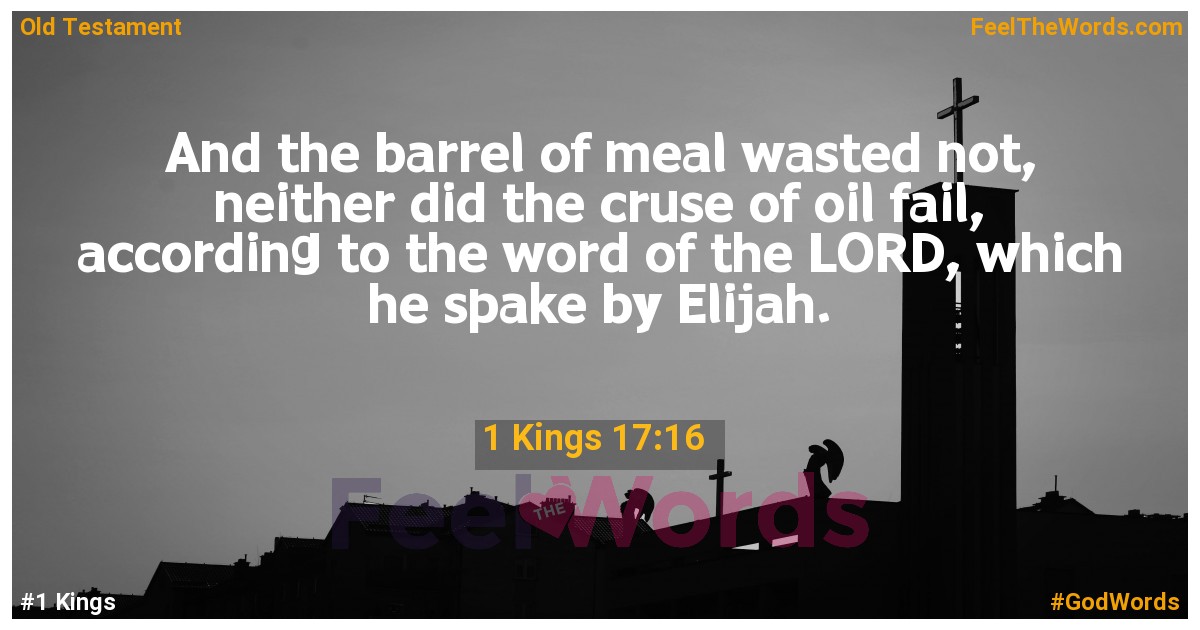 1 Kings 17:16