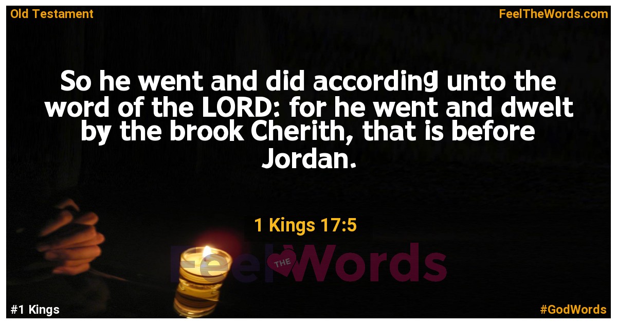 1 Kings 17:5
