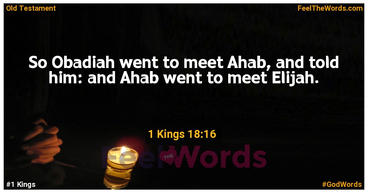1 Kings 18:16