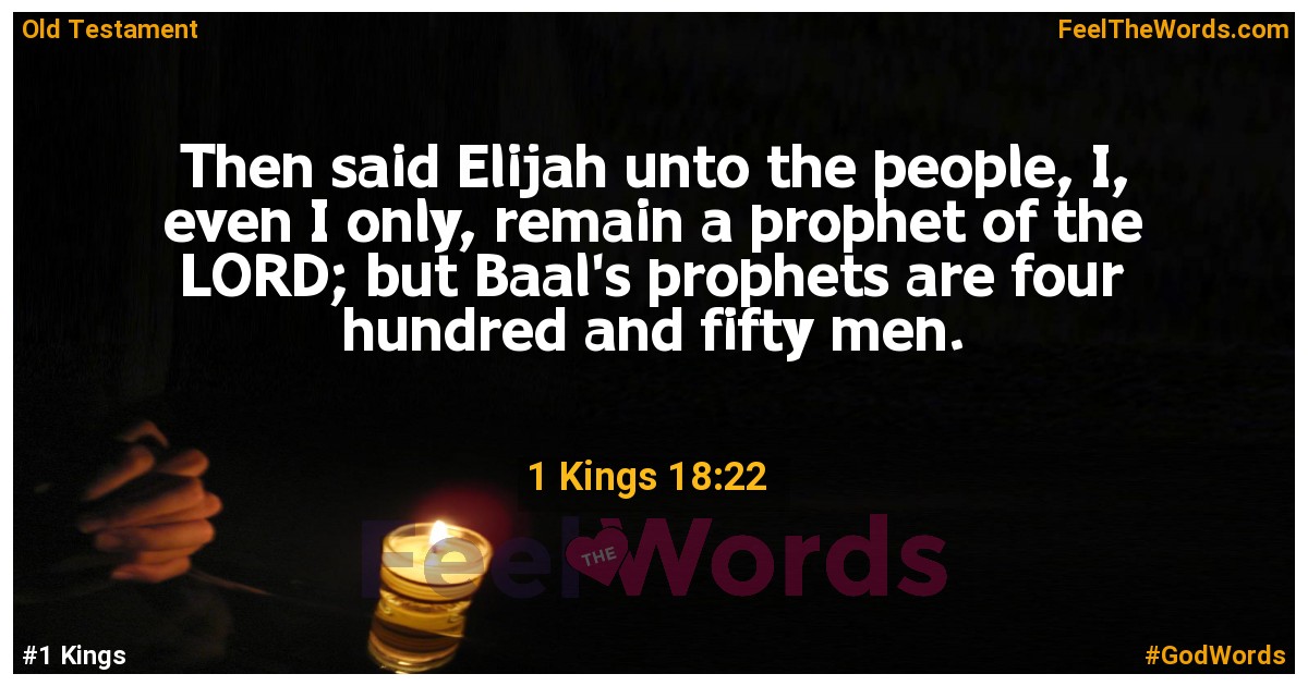 1 Kings 18:22