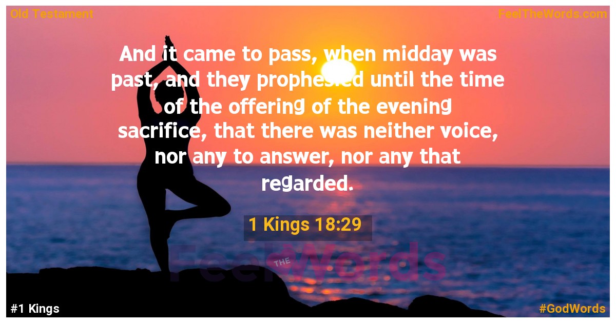 1 Kings 18:29