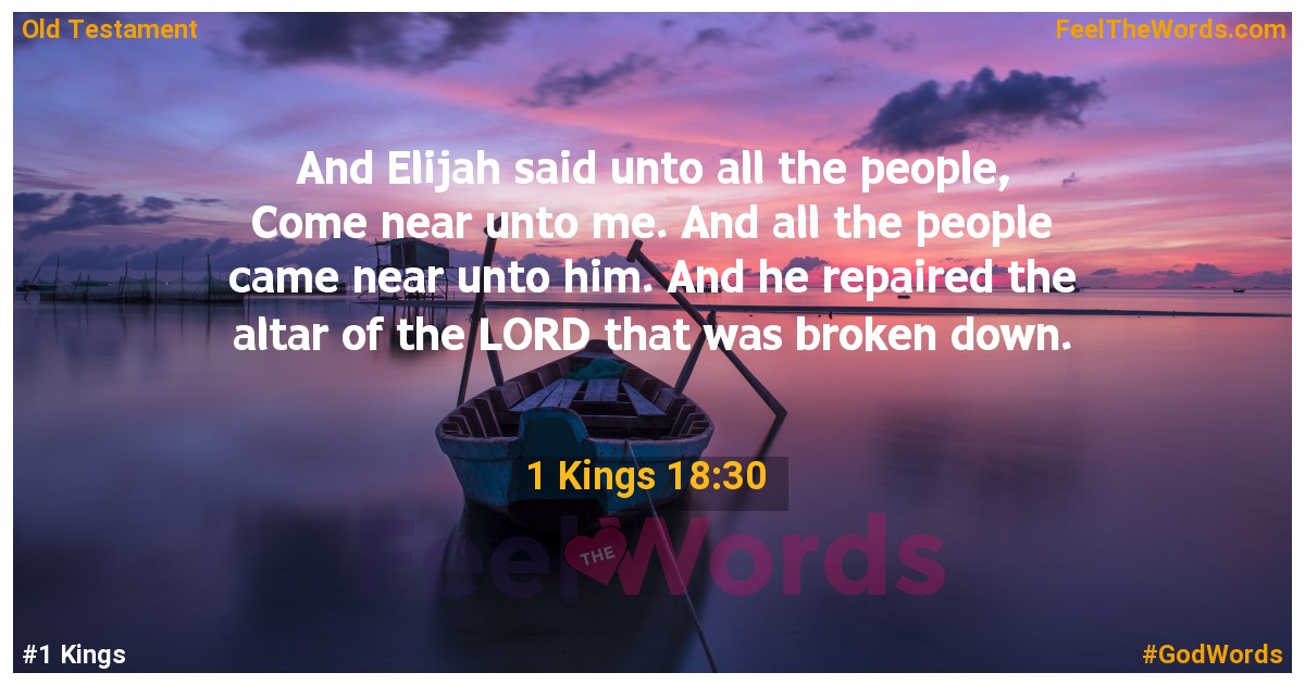 1 Kings 18:30
