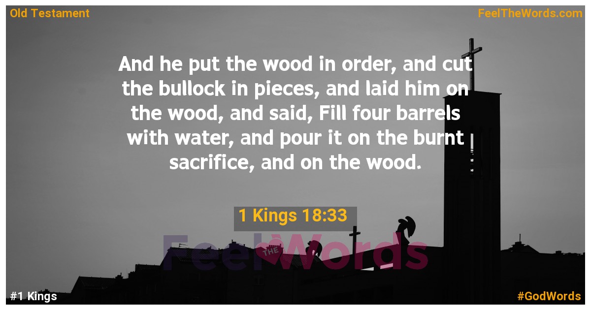 1 Kings 18:33